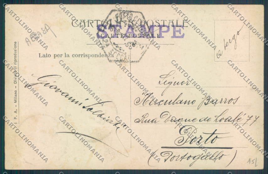Como Blevio ABRASA Foto cartolina LQ1805 – retro