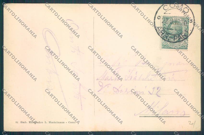 Como Blevio Cazzanore cartolina LQ1807 – retro
