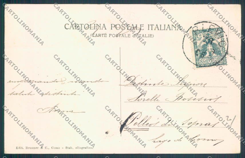 Como Blevio cartolina LQ1810 – retro