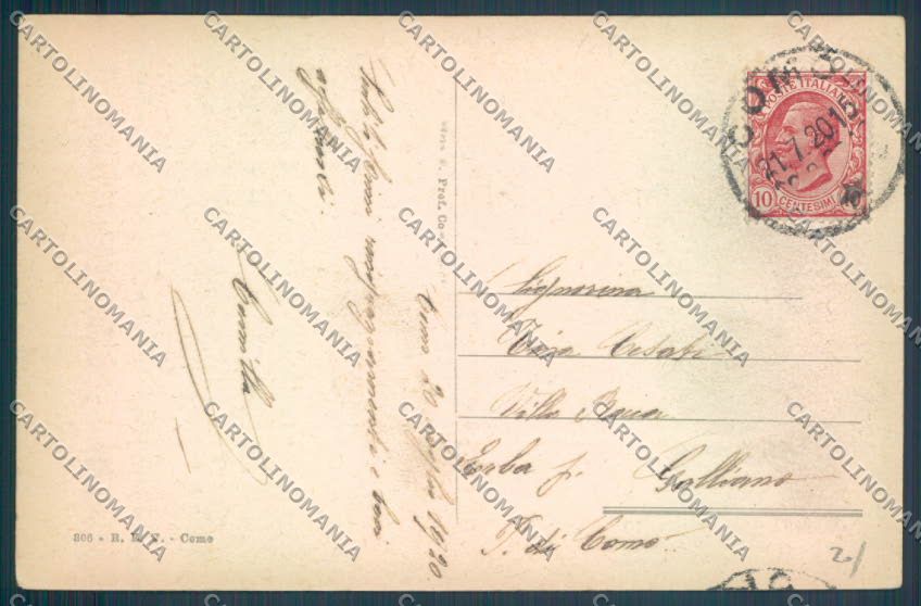 Como Blevio Saluti da cartolina LQ1811 – retro