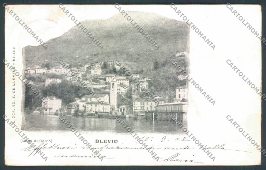 Como Blevio PIEGHINE cartolina LQ1814 – fronte