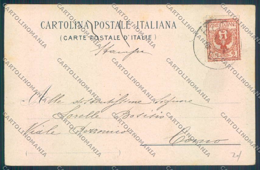 Como Blevio PIEGHINE cartolina LQ1814 – retro