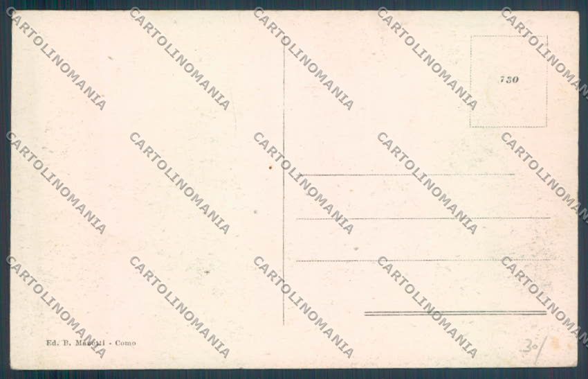 Como Blevio Sopravilla cartolina LQ1819 – retro