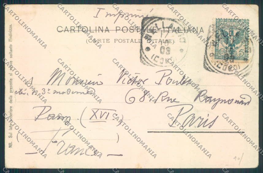 Como Bellagio cartolina LQ1820 – retro
