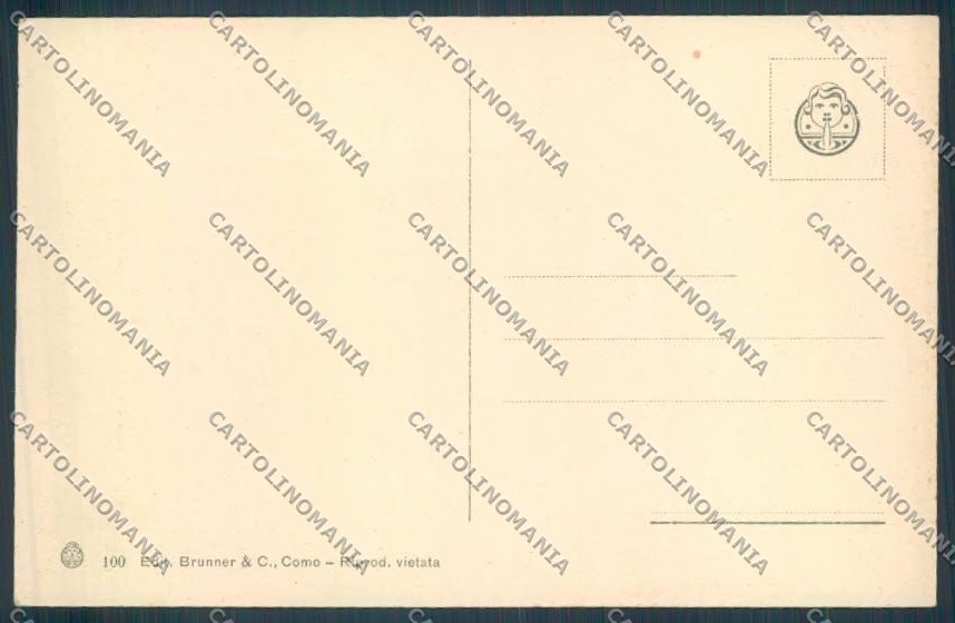 Como Bellagio Barca cartolina LQ1822 – retro