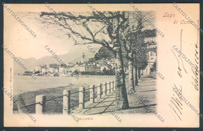 Como Bellagio cartolina LQ1823 – fronte
