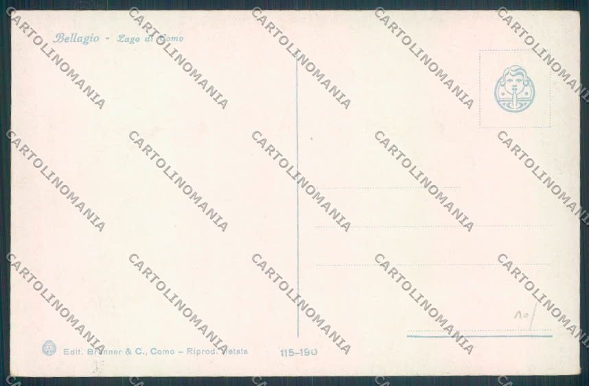 Como Bellagio cartolina LQ1830 – retro