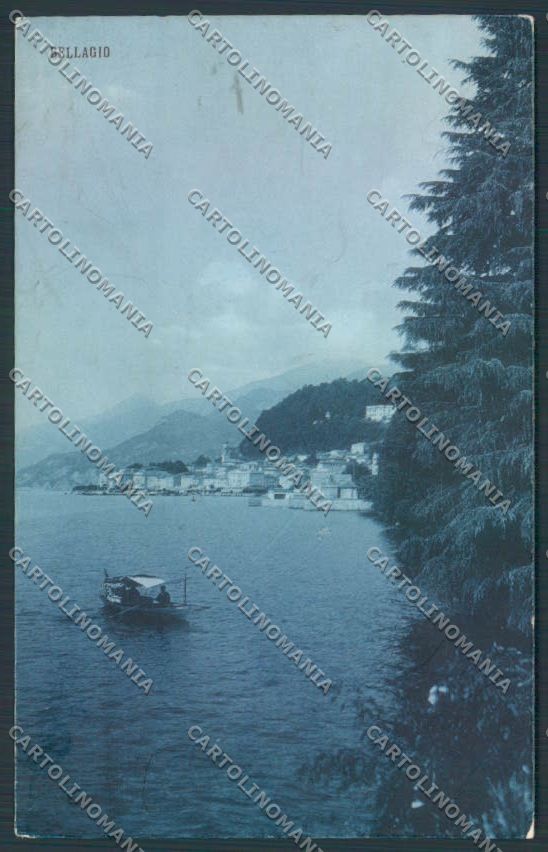 Como Bellagio Barca cartolina LQ1832 – fronte