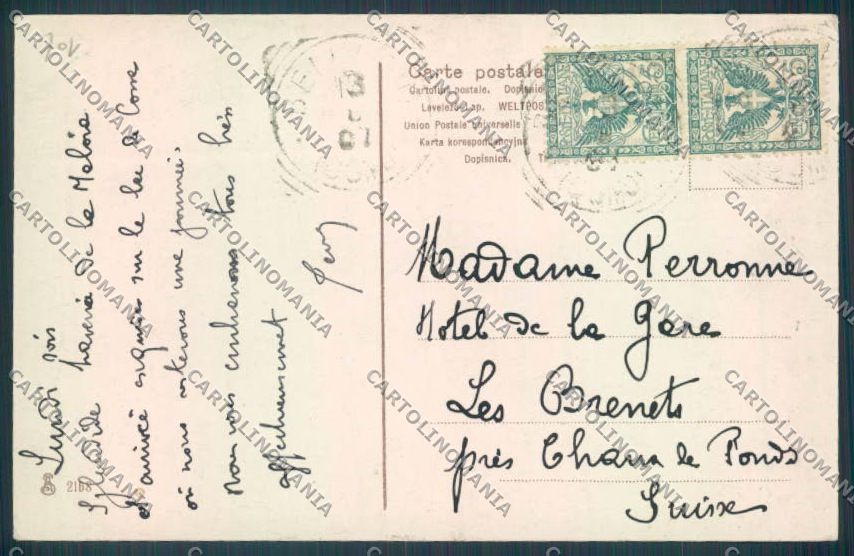 Como Bellagio Barca cartolina LQ1832 – retro