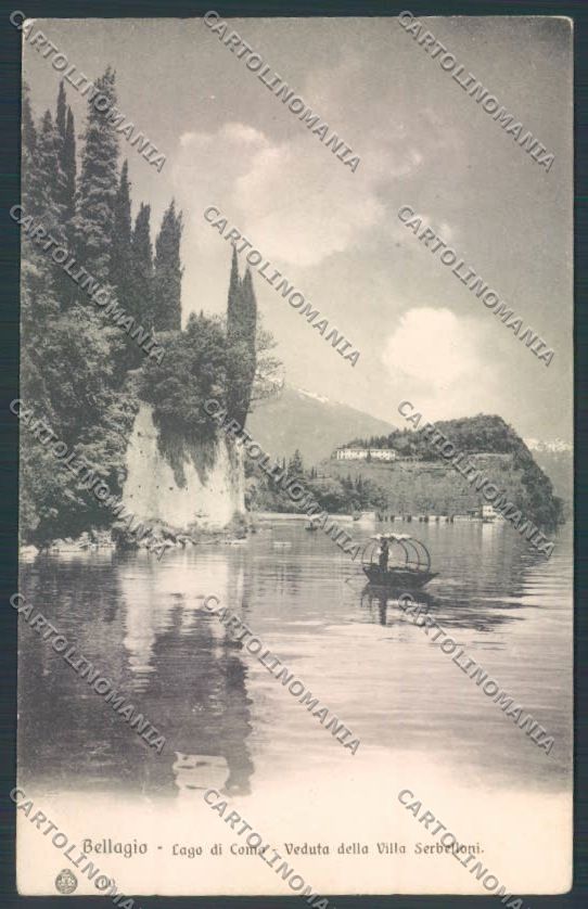 Como Bellagio Barca cartolina LQ1834 – fronte