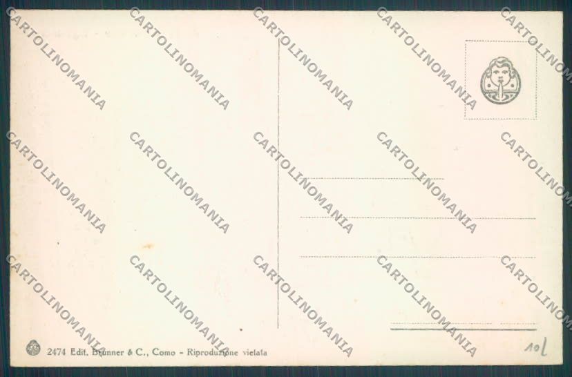 Como Bellagio Barca cartolina LQ1838 – retro