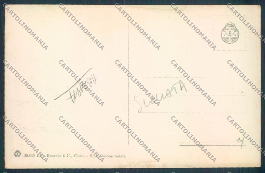 Como Bellagio ABRASA SCOLLATA cartolina LQ1839 – retro