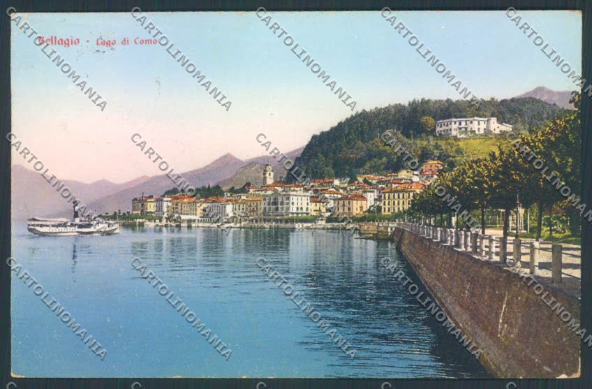 Como Bellagio Battello cartolina LQ1842 – fronte