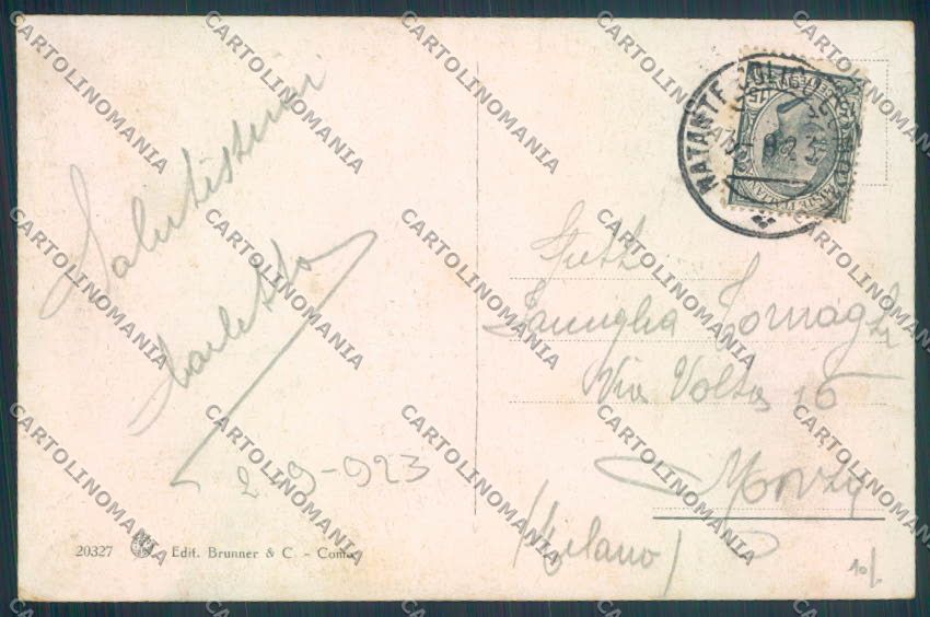 Como Bellagio Battello cartolina LQ1842 – retro