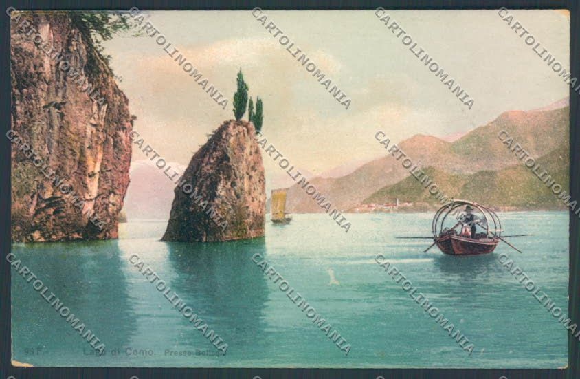 Como Bellagio Barca cartolina LQ1846 – fronte