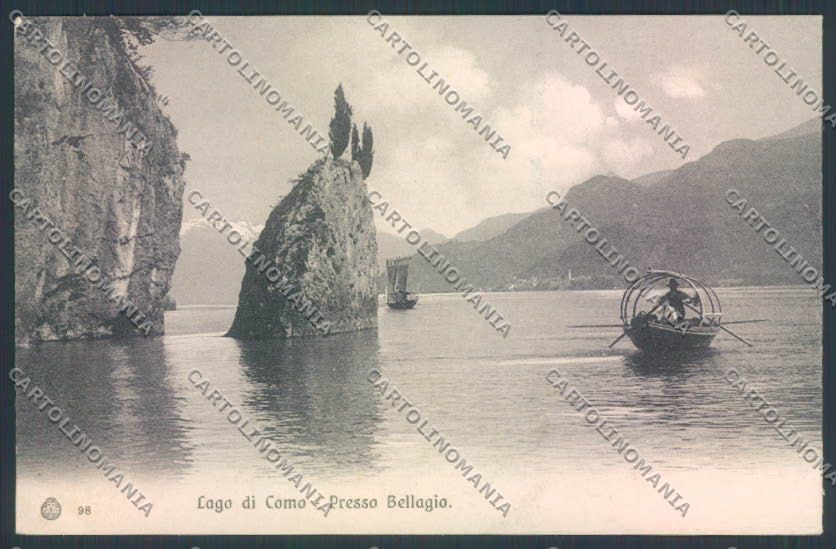 Como Bellagio Barca SCOLLATA cartolina LQ1848 – fronte