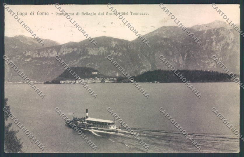 Como Bellagio Battello cartolina LQ1855 – fronte