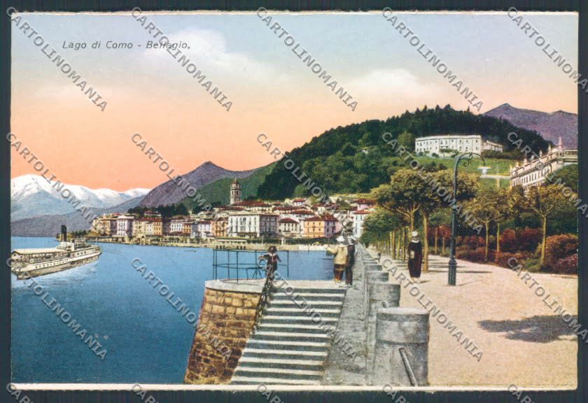Como Bellagio Battello cartolina LQ1856 – fronte