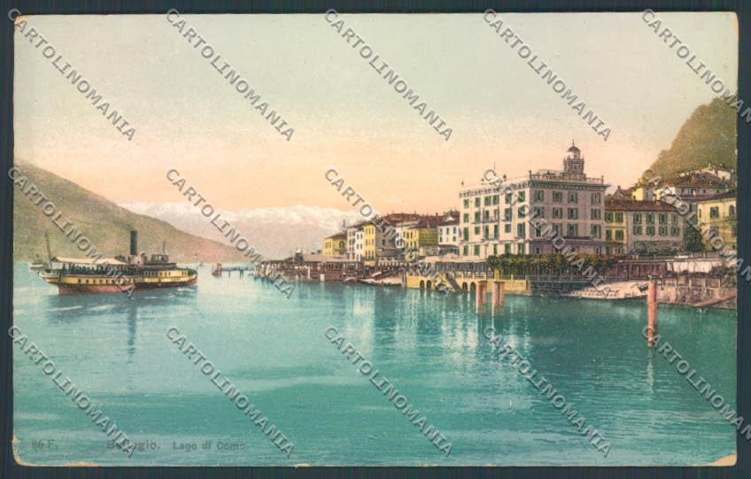 Como Bellagio Battello cartolina LQ1863 – fronte