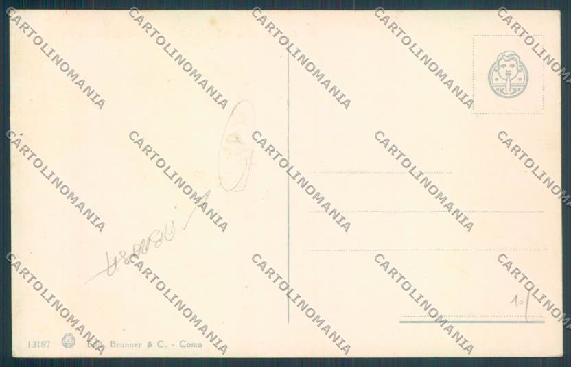Como Bellagio ABRASA cartolina LQ1880 – retro