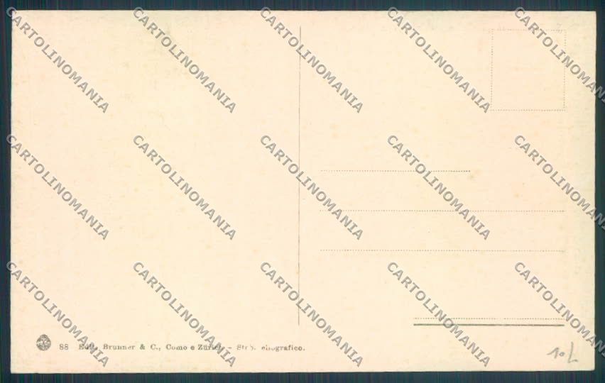 Como Bellagio ABRASA cartolina LQ1883 – retro
