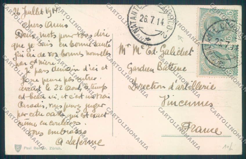 Como Bellagio cartolina LQ1887 – retro