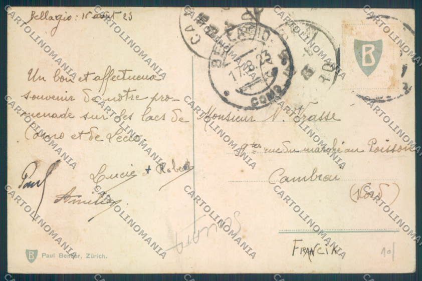 Como Bellagio SCOLLATA cartolina LQ1892 – retro