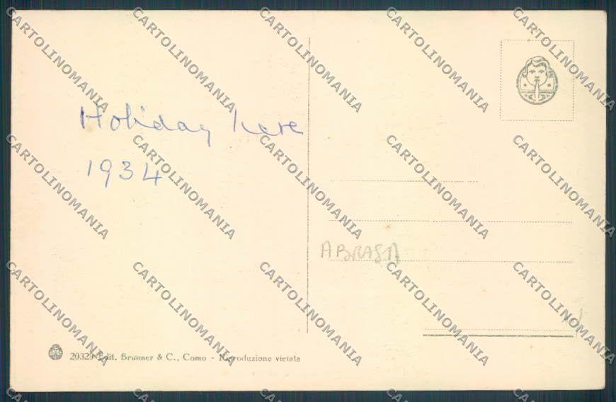 Como Bellagio ABRASA cartolina LQ1897 – retro