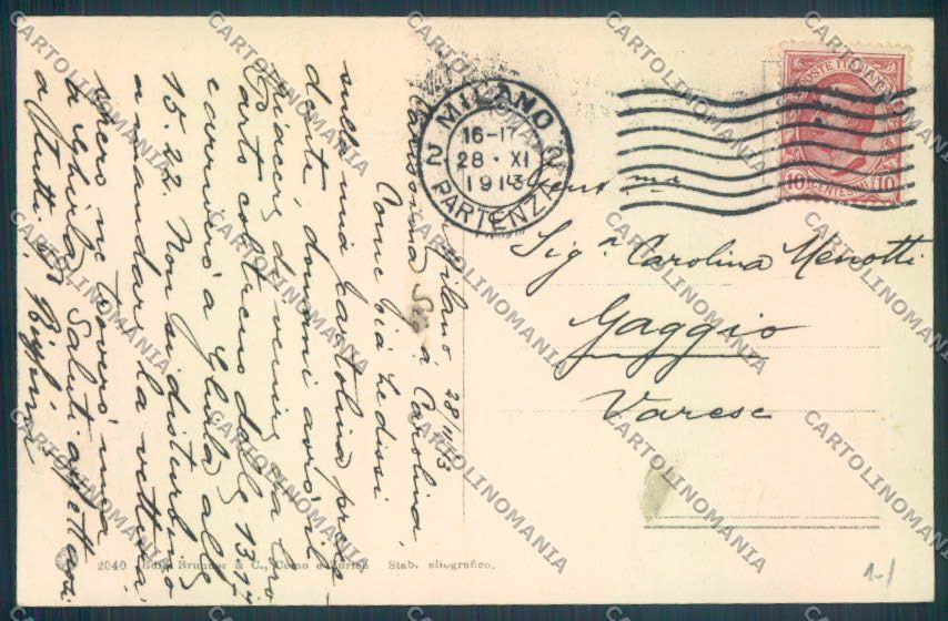 Como Bellagio cartolina LQ1903 – retro