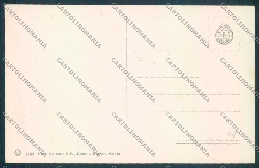 Como Bellagio Barca cartolina LQ1907 – retro