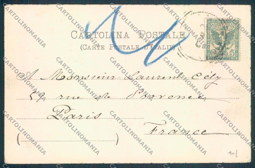 Como Bellagio cartolina LQ1908 – retro