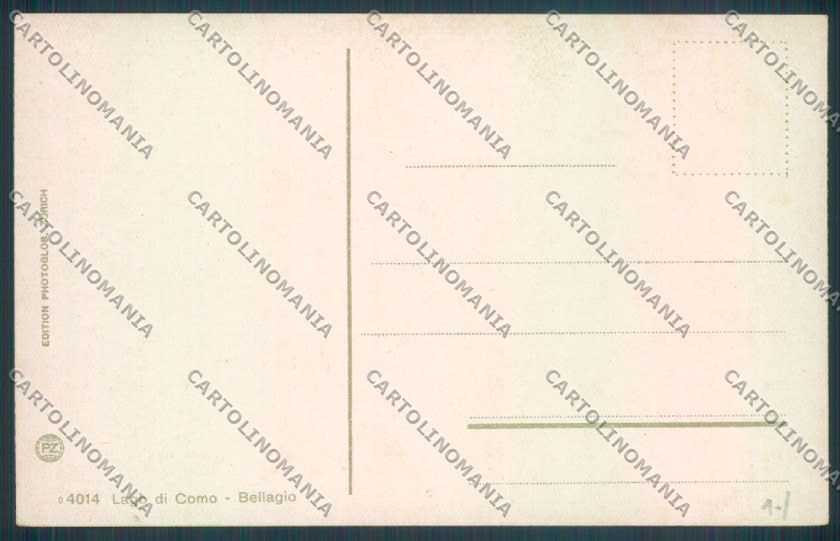 Como Bellagio Barca cartolina LQ1910 – retro