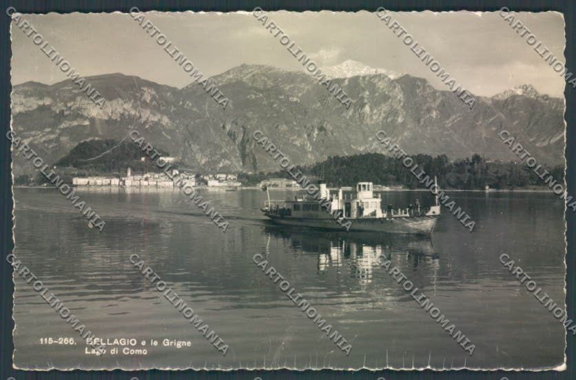 Como Bellagio Battello Foto cartolina LQ1916 – fronte