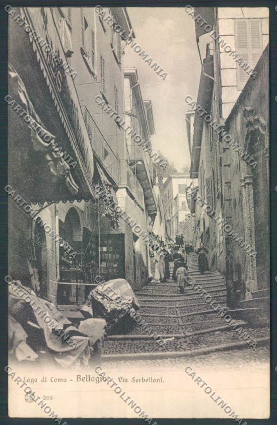Como Bellagio SCOLLATA cartolina LQ1922 – fronte