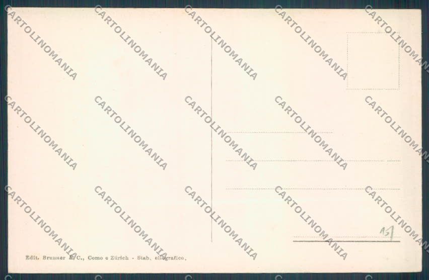 Como Bellagio Barca cartolina LQ1929 – retro