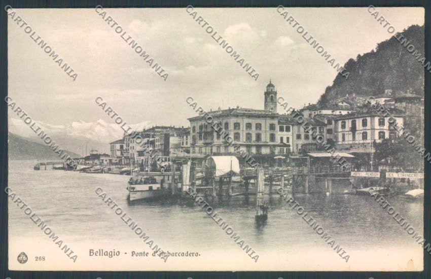 Como Bellagio Battello cartolina LQ1931 – fronte