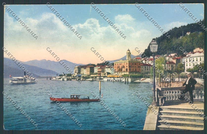 Como Bellagio Barca Battello cartolina LQ1935 – fronte