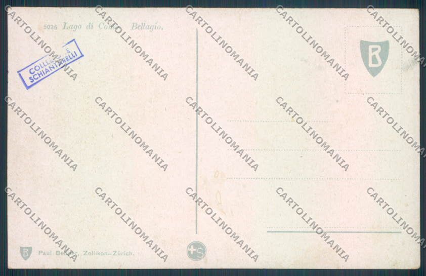 Como Bellagio Barca Battello cartolina LQ1935 – retro