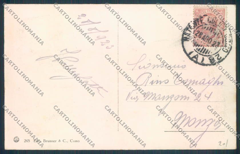 Como Bellagio cartolina LQ1937 – retro