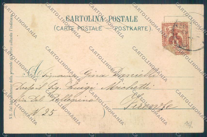 Como Bellagio Barca cartolina LQ1951 – retro
