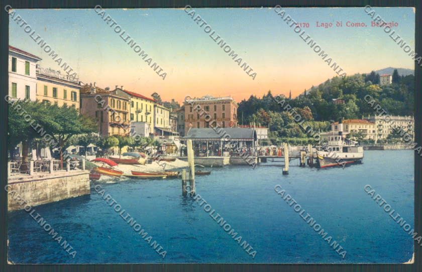 Como Bellagio Battello cartolina LQ1961 – fronte