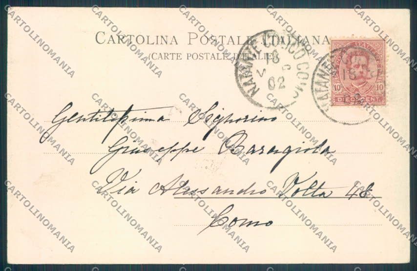 Como Bellagio Barca cartolina LQ1962 – retro