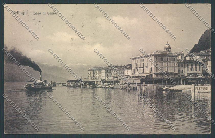 Como Bellagio Battello cartolina LQ1963 – fronte