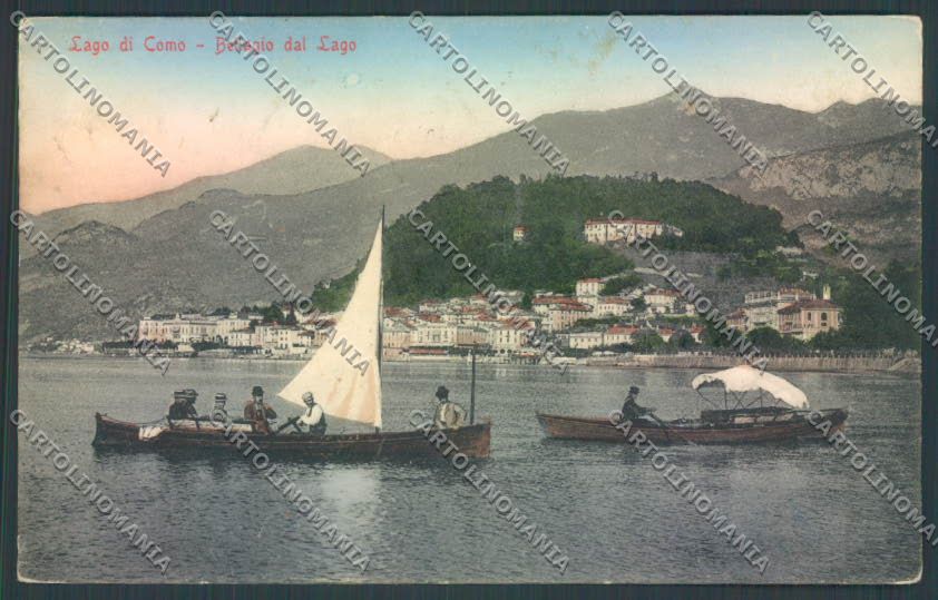 Como Bellagio Barca cartolina LQ1975 – fronte