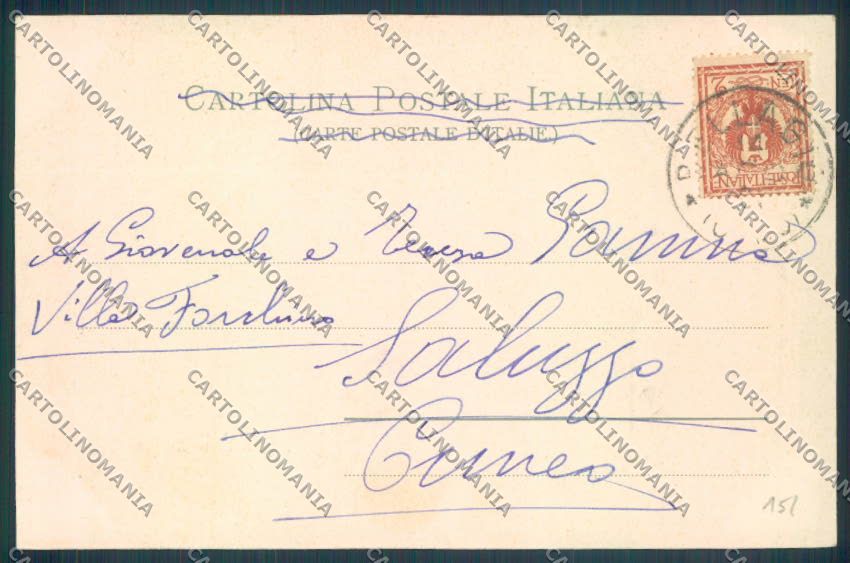 Como Bellagio Barca cartolina LQ1978 – retro