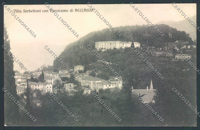Como Bellagio PIEGHINA cartolina LQ1995 – fronte