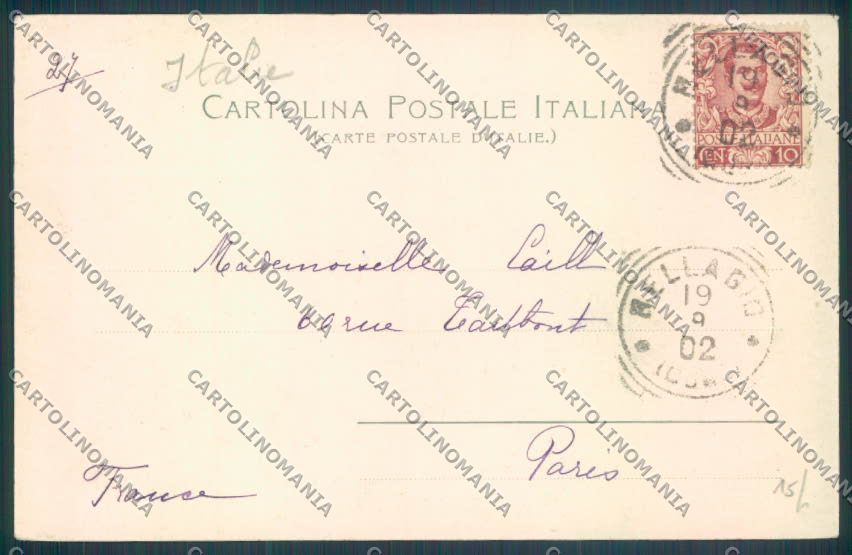 Como Bellagio cartolina LQ2001 – retro
