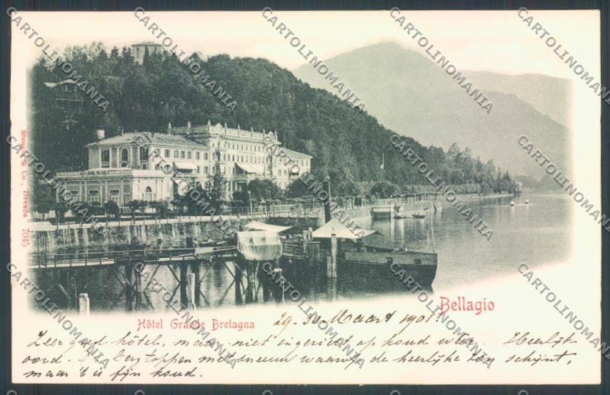 Como Bellagio ABRASA cartolina LQ2024 – fronte