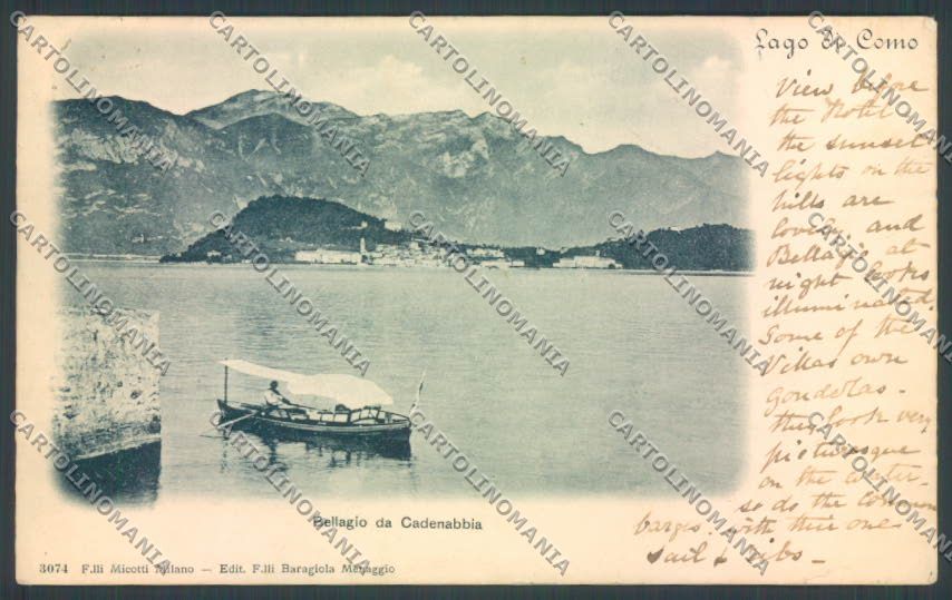 Como Bellagio cartolina LQ2026 – fronte