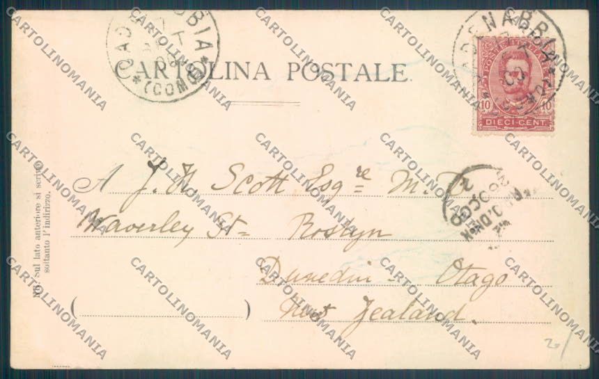Como Bellagio cartolina LQ2026 – retro